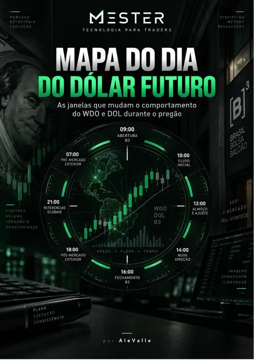 Capa: Mapa do Dia do Dólar Futuro
