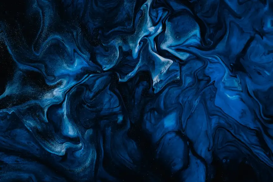 Onda azul abstrata